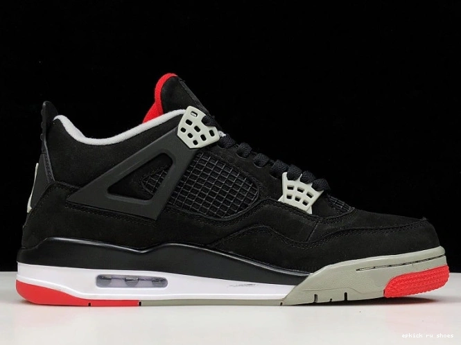 Rep 308497-060 JORDAN 4 BLACK RETRO CEMENT 0817